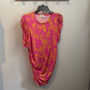 EUC Tanya Taylor Pink Stretch Tee Size 1X